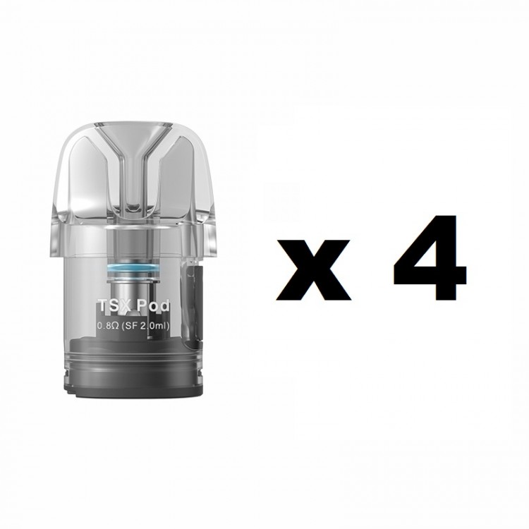 ASPIRE TSX REFILLABLE PODS (4 PACK) 0.8 OHM