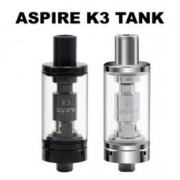Aspire K3 Glassomizer (Black or Silver) Aspire K3 Glassomizer (Black or Silver)