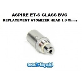Aspire ET-S Glass BVC Replacement Atomizer Head 1.8 Ohms (Also fits K1)