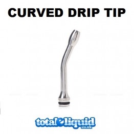 Stainless Steel Curved Drip Tip for 510 / DCT / ViVi Nova
